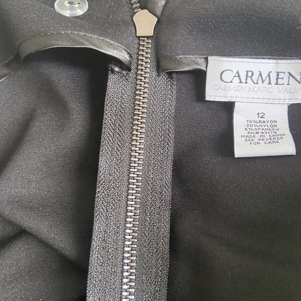 Carmen Marc Valvo Black Skirt - Picture 5 of 6